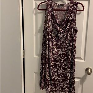 Apt 9 Purple Geometric Dress